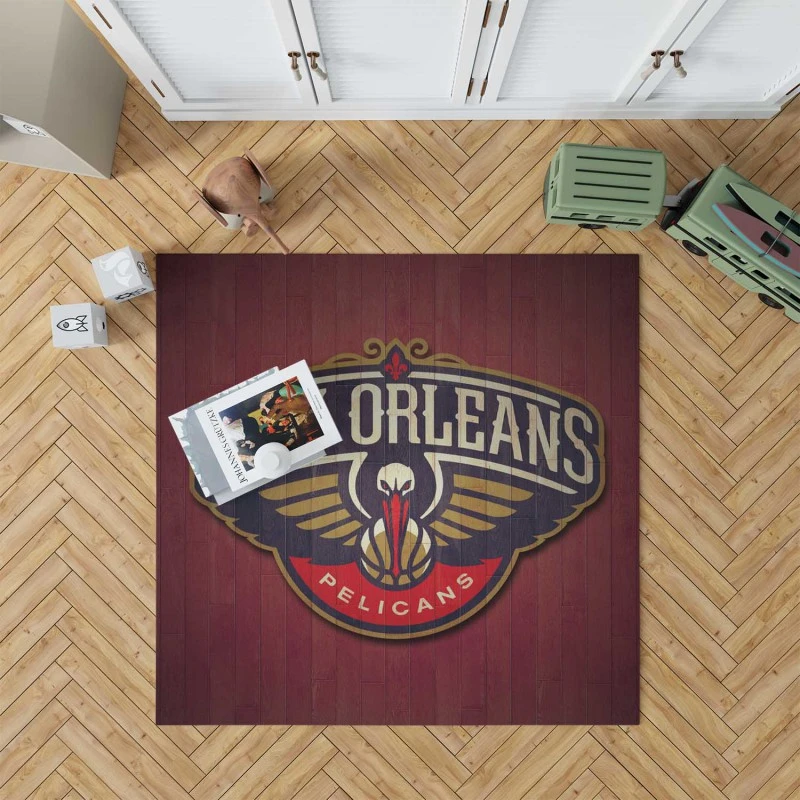 New Orleans Pelicans Professional Basketball Team Rug