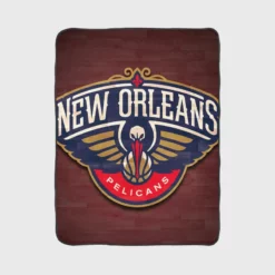 New Orleans Pelicans Strong NBA Basketball Club Fleece Blanket 1