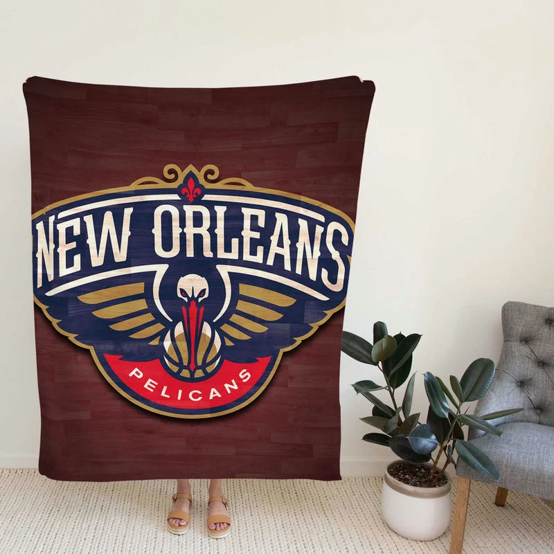 New Orleans Pelicans Strong NBA Basketball Club Fleece Blanket