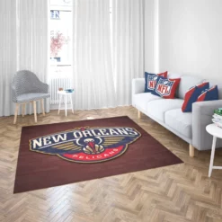 New Orleans Pelicans Strong NBA Basketball Club Rug 2