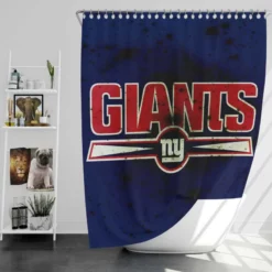 New York Giants Excellent NFL Football Club Shower Curtain