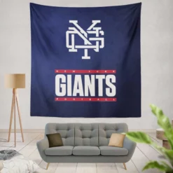 New York Giants Popular NFL Football Team Tapestry
