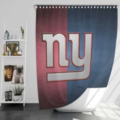 New York Giants Professional American Football Team Shower Curtain