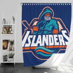New York Islanders Popular NHL Hockey Team Shower Curtain