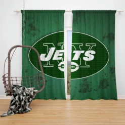 New York Jets Popular NFL Club Window Curtain
