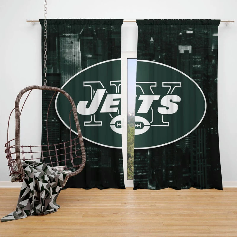 New York Jets Professional NFL Club Window Curtain