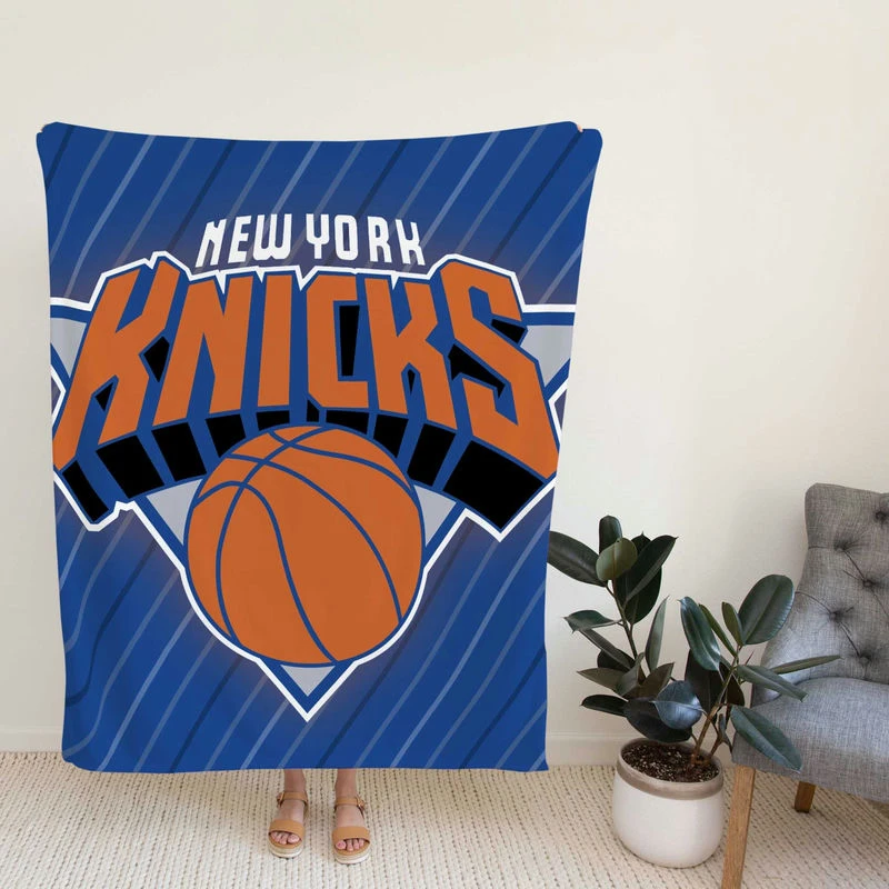 New York Knicks American Professional Basketball Team Fleece Blanket