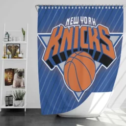 New York Knicks American Professional Basketball Team Shower Curtain