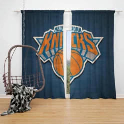 New York Knicks Strong NBA Basketball Team Window Curtain