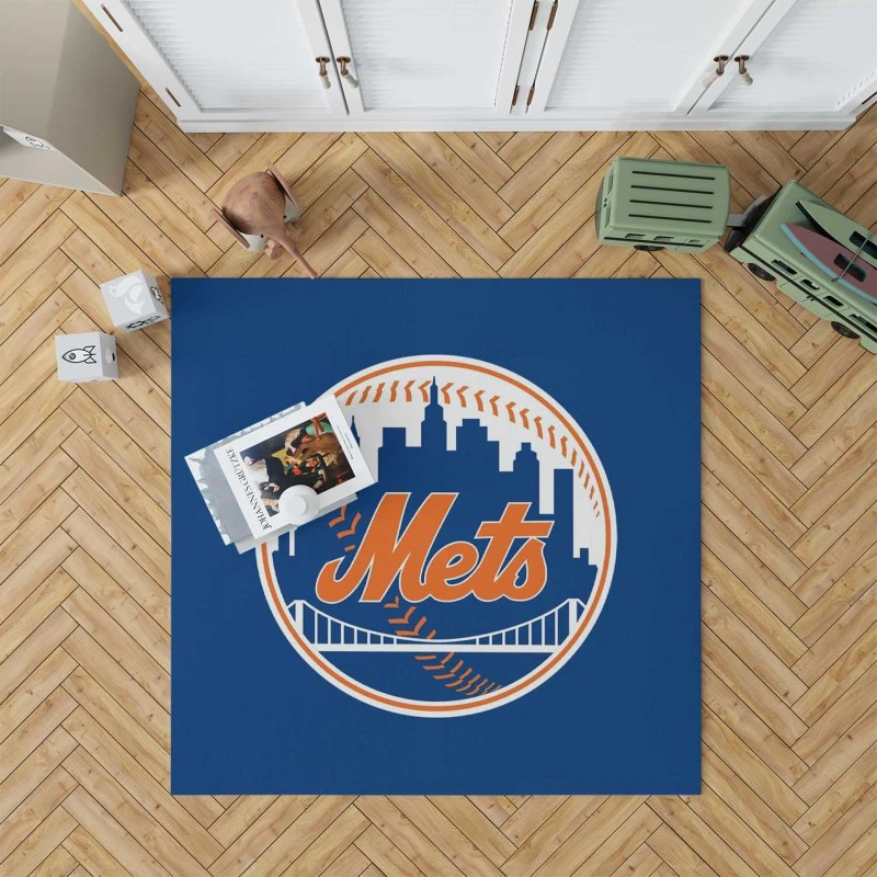 New York Mets Popular MLB Baseball Team Rug