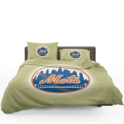 New York Mets Professional Baseball Team Bedding Set