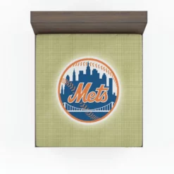 New York Mets Professional Baseball Team Fitted Sheet