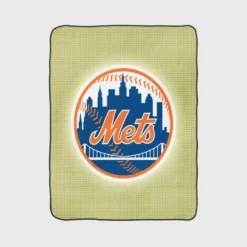 New York Mets Professional Baseball Team Fleece Blanket 1