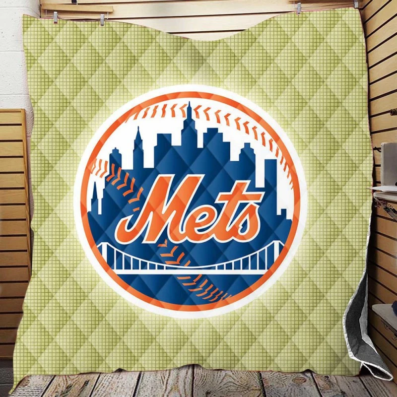 New York Mets Professional Baseball Team Quilt Blanket