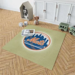 New York Mets Professional Baseball Team Rug 1