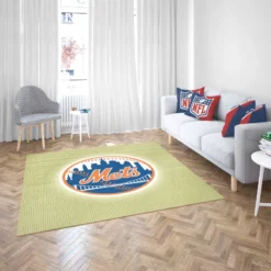 New York Mets Professional Baseball Team Rug 2