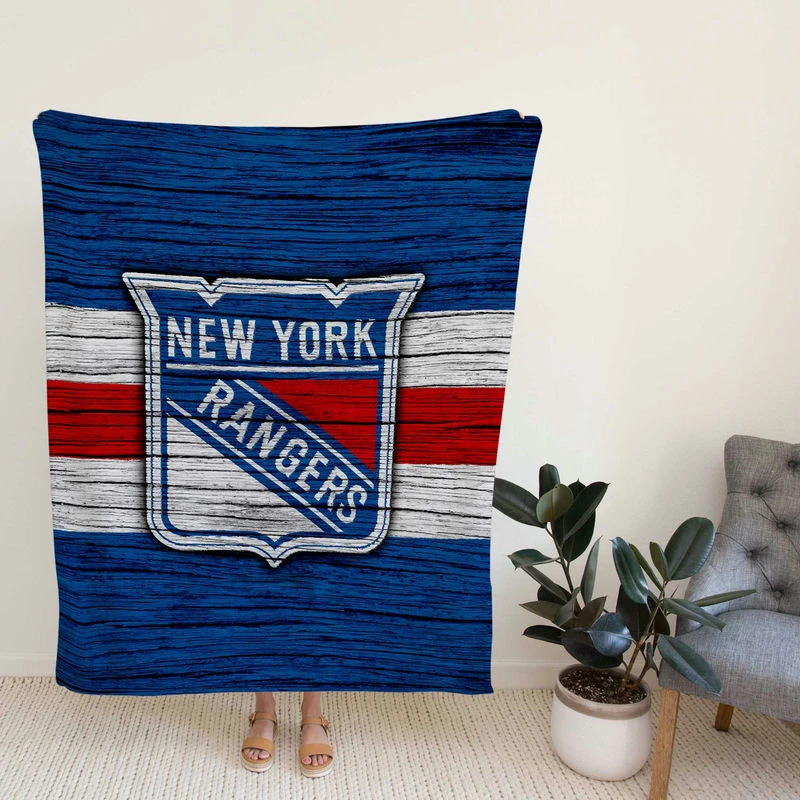 New York Rangers Active Hockey Team Fleece Blanket
