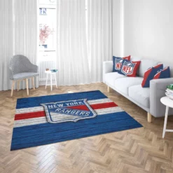 New York Rangers Active Hockey Team Rug 2