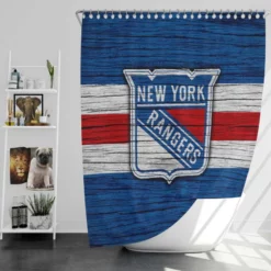 New York Rangers Active Hockey Team Shower Curtain