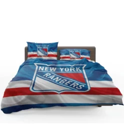 New York Rangers Professional Ice Hockey Team Bedding Set