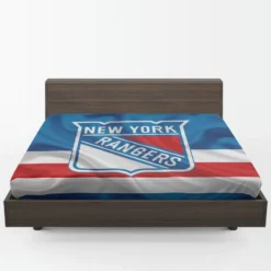 New York Rangers Professional Ice Hockey Team Fitted Sheet 1