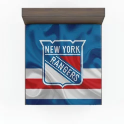 New York Rangers Professional Ice Hockey Team Fitted Sheet