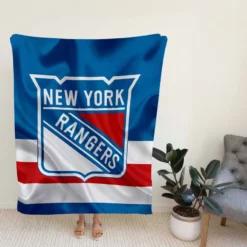 New York Rangers Professional Ice Hockey Team Fleece Blanket