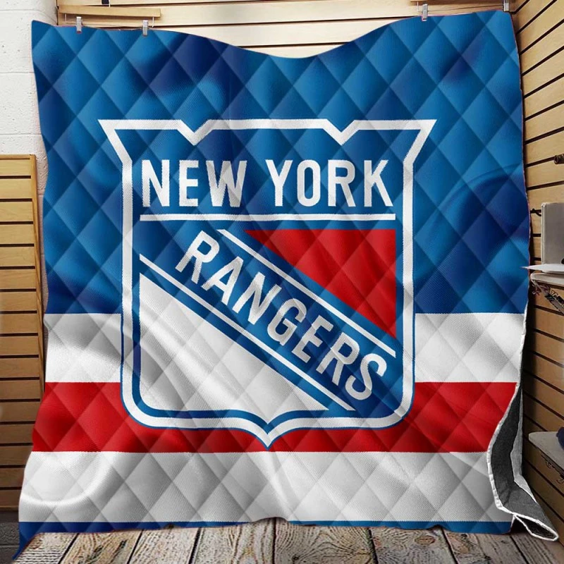 New York Rangers Professional Ice Hockey Team Quilt Blanket