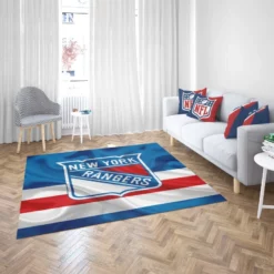 New York Rangers Professional Ice Hockey Team Rug 2