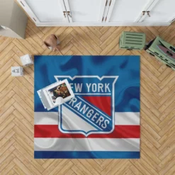 New York Rangers Professional Ice Hockey Team Rug