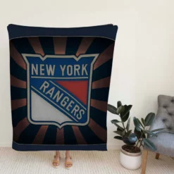 New York Rangers Strong Hockey Club Fleece Blanket
