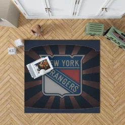 New York Rangers Strong Hockey Club Rug