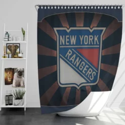 New York Rangers Strong Hockey Club Shower Curtain