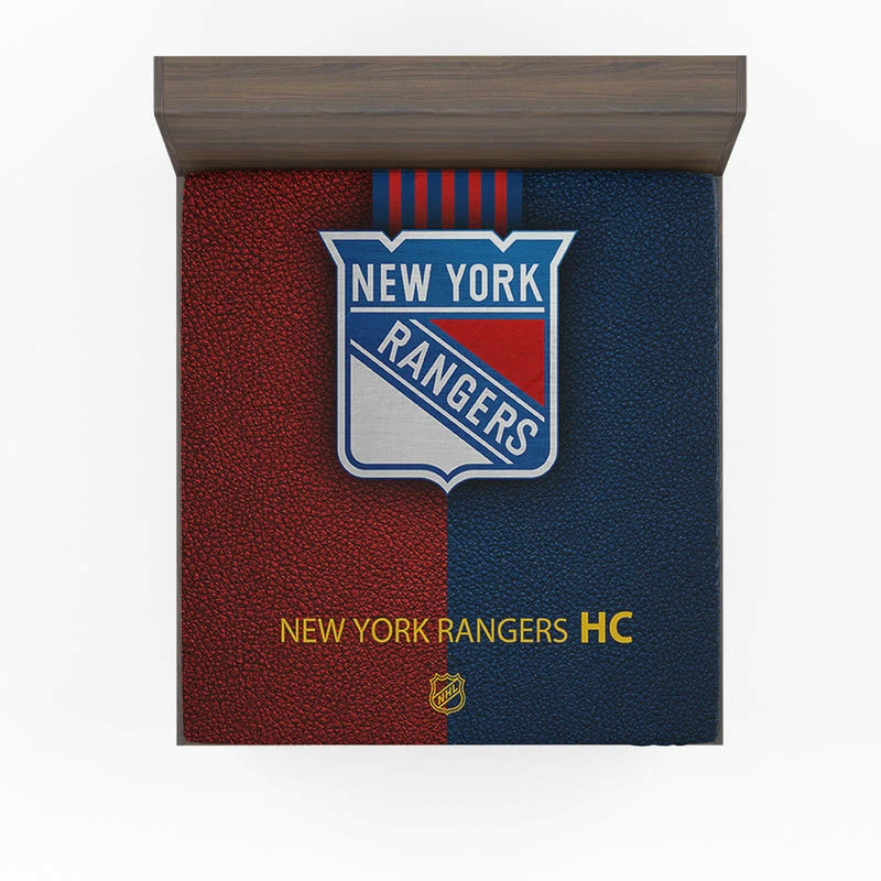 New York Rangers Unique NHL Hockey Team Fitted Sheet