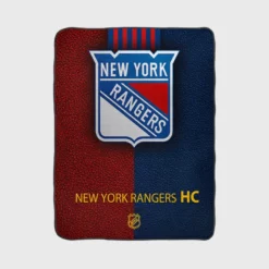 New York Rangers Unique NHL Hockey Team Fleece Blanket 1