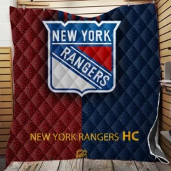 New York Rangers Unique NHL Hockey Team Quilt Blanket