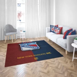 New York Rangers Unique NHL Hockey Team Rug 2