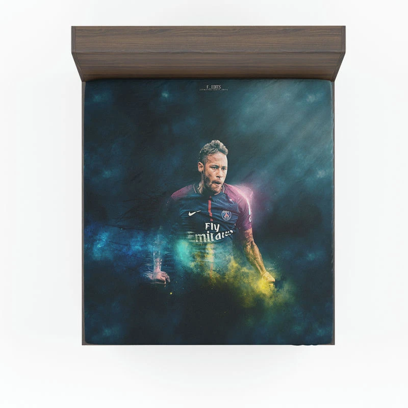 Neymar Active PSG Football Player Fitted Sheet