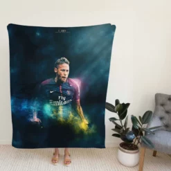 Neymar Active PSG Football Player Fleece Blanket