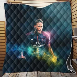 Neymar Active PSG Football Player Quilt Blanket