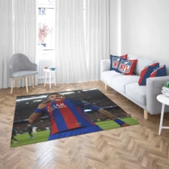 Neymar Barcelona Sports Player Rug 2