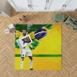 Neymar Brazil Footballer Rug