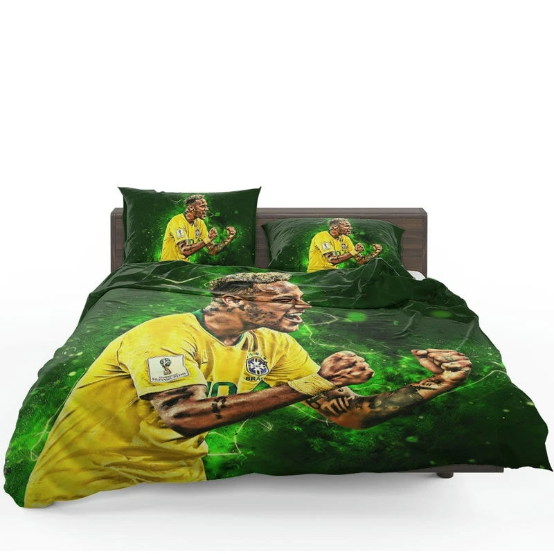 Neymar Brazil Soccer Player Bedding Set