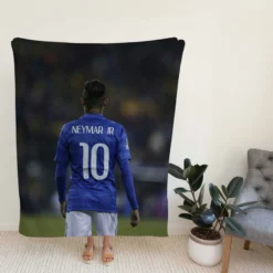 Neymar Capable Soccer Player Fleece Blanket