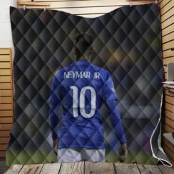 Neymar Capable Soccer Player Quilt Blanket