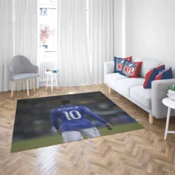 Neymar Capable Soccer Player Rug 2