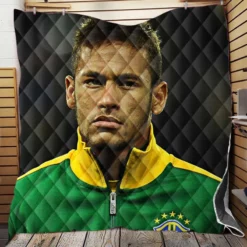 Neymar Competitive Football Player Quilt Blanket