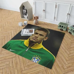 Neymar Competitive Football Player Rug 1