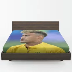 Neymar Dependable Brazil sports Player Fitted Sheet 1