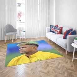 Neymar Dependable Brazil sports Player Rug 2